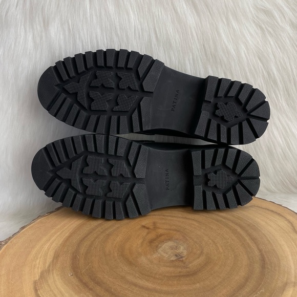 LIKE NEW Portland Leather Patina Zoe chunky platform leather penny loafers - Picture 13 of 13